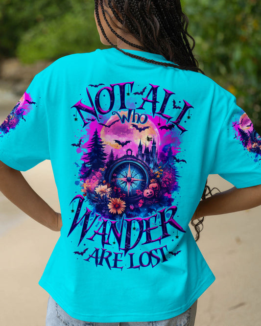 Maxcorners Not All Who Wander Are Lost Compass Halloween All Over Print LM1501