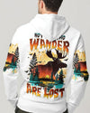 Maxcorners Not All Who Wander Are Lost Moose All Over Print LM2101