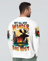 Maxcorners Not All Who Wander Are Lost Moose All Over Print LM2101