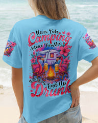 Maxcorners Never Take Camping Advice From Me Flamingo All Over Print LM1501