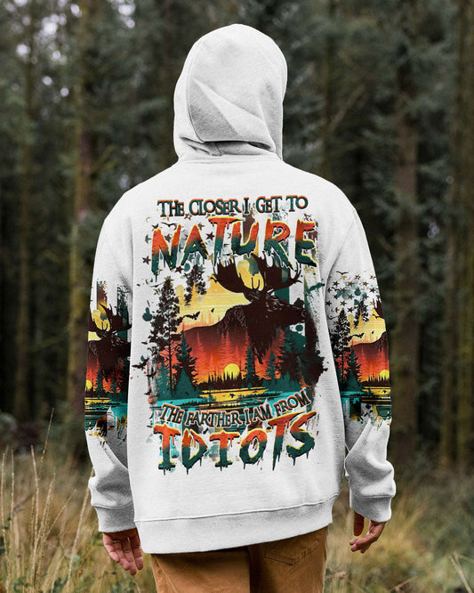 Maxcorners The Closer I Get To Nature Hunting Moose All Over Print LM1501