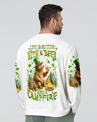 Maxcorners Life Is Better With A Beer And A Campfire Patrick's Day All Over Print LM2101