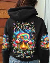 Maxcorners Making Memories One Campfire At A Time Flamingo All Over Print LM2101