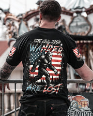 Maxcorners Not All Who Wander Are Lost Bigfoot All Over Print LM1601