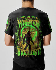 Maxcorners Not All Who Wander Are Lost Bigfoot All Over Print LM1601