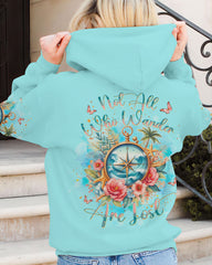 Maxcorners Not All Who Wander Are Lost Compass All Over Print LM2101