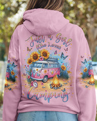 Maxcorners Just A Girl Who Loves Camping All Over Print LM2101