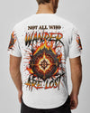 Maxcorners Not All Who Wander Are Lost Compass Fire All Over Print LM1501