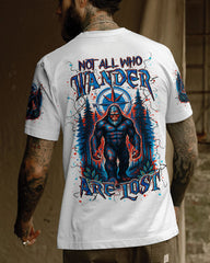 Maxcorners Not All Who Wander Are Lost Bigfoot All Over Print LM1601