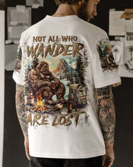 Maxcorners Not All Who Wander Are Lost Bigfoot All Over Print LM2101