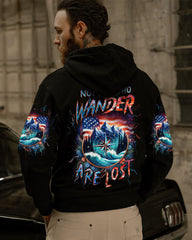 Maxcorners Not All Who Wander Are Lost Compass All Over Print LM2101