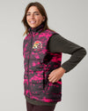 Maxcorners Pretty In Pink Hunting Camo Puffer Jacket LM1601