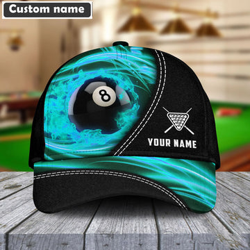 Maxcorners Personalized Name Ball 8 Ball 9 Black Cap