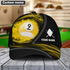 Maxcorners Personalized Name Ball 8 Ball 9 Black Cap