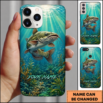 Maxcorners Underwater Sunlight Aquatic Scenery Custom Name Fishing Phone Case
