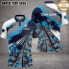 Maxcorners Pickleball Polo Dynamic Camo Paddle Design Multiple Options Personalized Name, Team Name 3D Shirt