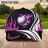 Maxcorners Golf Flaming Golf Ball Honeycomb Pattern Personalized Name 3D Classic Cap