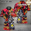 Maxcorners Pickleball Polo Powerful Gorilla Street Art Multiple Options Personalized Name, Team Name 3D Shirt