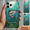 Maxcorners Underwater Sunlight Aquatic Scenery Custom Name Fishing Phone Case