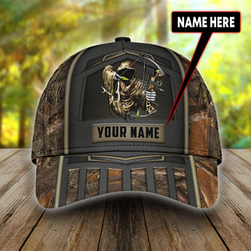 Maxcorners 3D All Over Print Baseball Cap Bow Hunting Custom Classic Cap LM0402