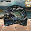 Maxcorners Fishing Geometric Metal Armor Lakeside Scene Customized Name 3D Cap