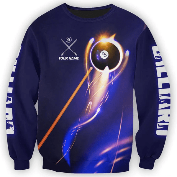 Maxcorners Billiard Personalized Name 3D Unisex Shirt