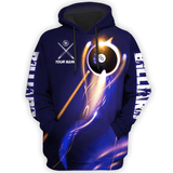 Maxcorners Billiard Personalized Name 3D Unisex Shirt