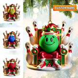 Maxcorners Custom Name Bowling Christmas Ornament, Bowling Lover Christmas Gift