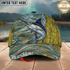 Maxcorners Fishing Metallic Water Ripple Texture Personalized 3D Cap (12 Fish Species)