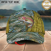 Maxcorners Fishing Metallic Water Ripple Texture Personalized 3D Cap (12 Fish Species)