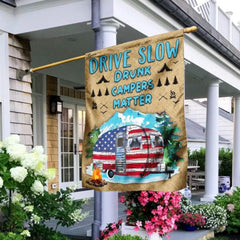 Maxcorners Camping Happy American US Flag VT28