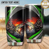 Maxcorners Fishing Tumbler Sunset Lake Angler Frame Design Personalized Name Tumbler (13 Species)