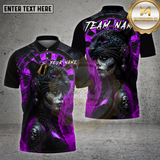 Maxcorners Darts Shirt Panther Sugar Skull Queen Multioptions Personalized Name, Team Name Unisex 3D Shirt