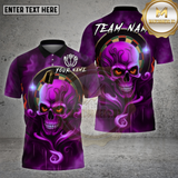 Maxcorners Darts Shirt Skull Flame Eye Inferno Multioptions Personalized Name, Team Name Unisex 3D Shirt