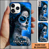 Maxcorners Sugar Skull Woman Gothic Beauty Dart Style Multicolor Options Personalized Name 3D Phonecase
