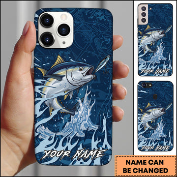 Maxcorners Tuna Fishing Jumping Fish Lure Action Personalized Name Phone Case