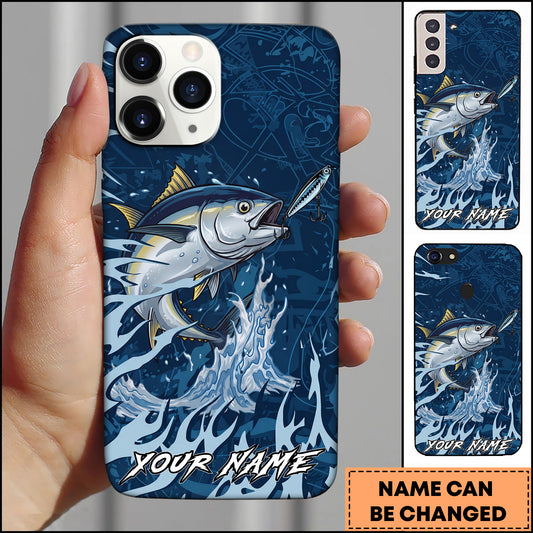 Maxcorners Tuna Fishing Jumping Fish Lure Action Personalized Name Phone Case