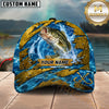Maxcorners Fishing Explosive Water Splash Personalized Name 3D Cap