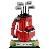 Maxcorners Best Dad By Par Golf Bag Ornament Christmas Golf Gift, Dad Golf Gift