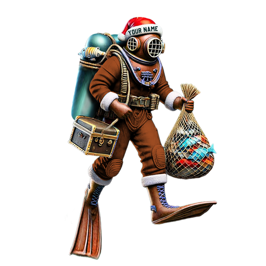 Maxcorners Diving Suit Home Decor Christmas Ornament, Personalized Ornament 2D Flat LM2211