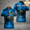 Maxcorners Billiards Shirt 8 Ball Electric Energy Multioptions Personalized Name, Team Name Unisex 3D Shirt (4 Colors)