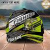 Maxcorners Fishing Neon Green Racing Personalized Name 3D Cap (12 Fish Species)