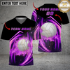 Maxcorners Volleyball Fire Flame Power Strike Multicolor Options Personalized 3D V-neck T-Shirt
