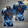Maxcorners Dragon Bowling Splash Art Pink Fury Multiple Options Personalized Name, Team Name 3D Shirt