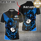 Maxcorners Bowling Jersey Flame Dragon Strike Multioptions Personalized Name, Team Name Unisex 3D Bowling Shirt (4 Colors)