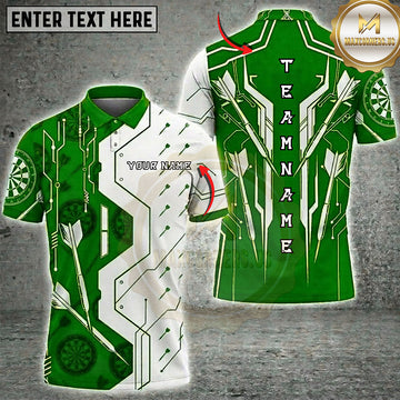 Maxcorners Darts Modern Team Arrow Geometry Multiple Options Personalized Name, Team Name 3D Shirt