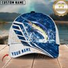 Maxcorners Fishing Blue Lake Angler Personalized 3D Cap  (13 Fish Species)