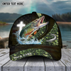 Maxcorners Fishing Cross Skinfish Flag Of United States Sport Pattern Personalized Name 3D Cap (11 Breeds)