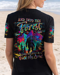 Maxcorners And Into The Forest I Go Bigfoot Colorful All Over Print LM1601
