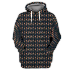 Maxcorners Pattern Golf Shirt For Men - America Golf Shirt For Golfers - Crazy Golf Shirt